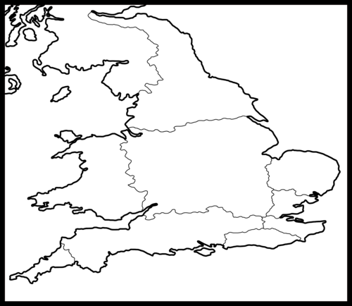 Anglo-Saxon Blank Map