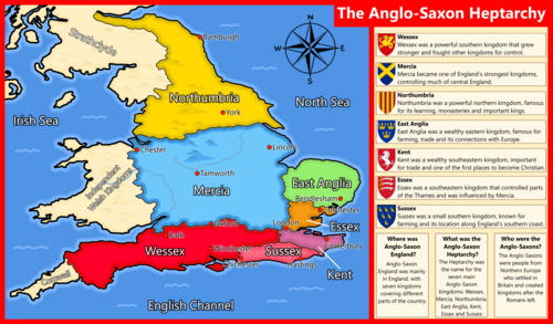Anglo-Saxon Illustrated Map