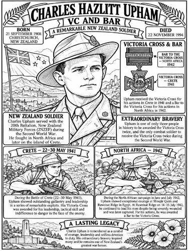 Charles Upham Poster