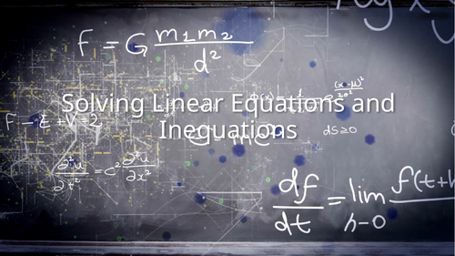 National 5 Mathematics Simultaneous Equations 50 slide Powerpoint