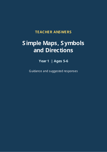 Simple Maps, Symbols and Directions | Year 1 Geography