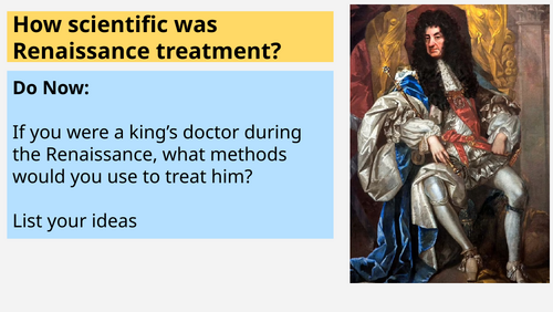 AQA Health & the People / Medicine / 3. Renaissance Treatment