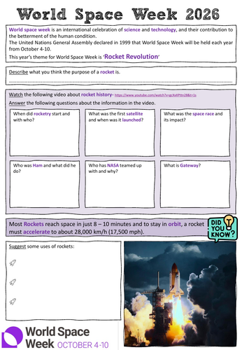 World Space Week 2026 Booklet