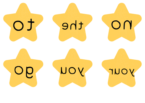 Tricky Word Reading - Mirror Stars