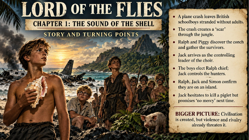 LORD OF THE FLIES- COMPLETE GCSE GRADE 9 REVISION POWERPOINT
