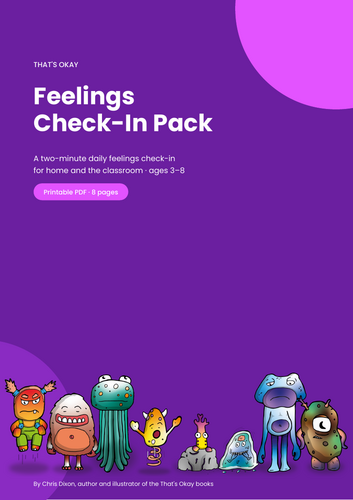 Feelings Check-In Chart and Emotion Cards