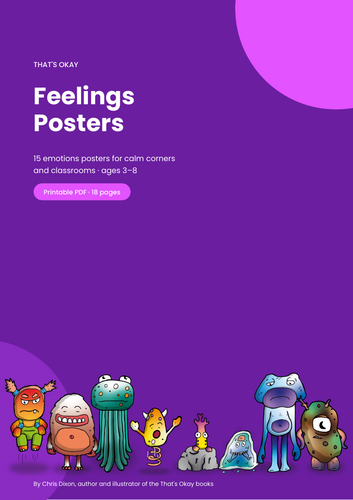15 Feelings Posters for a Calm Corner