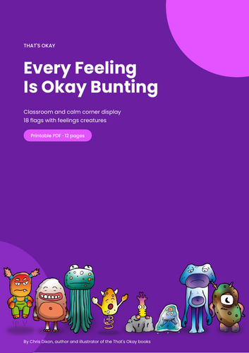 Every Feeling Is Okay Bunting Display