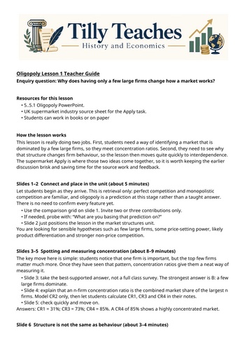 AQA A-Level Economics- Oligopoly