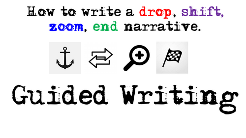 How to write a drop, shift, zoom, end narrative