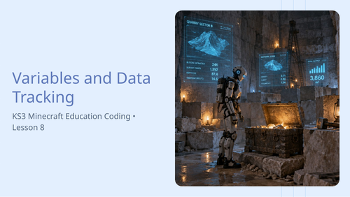 KS3 Minecraft Education: Coding Lesson 8 Computer Science