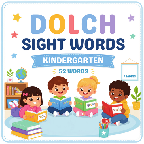 Dolch Sight Words Kindergarten