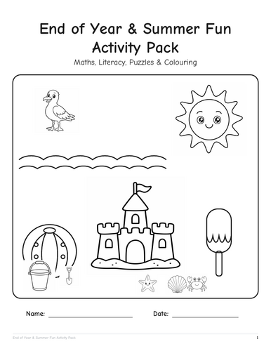 Summer Activity Pack: Maths & Literacy KS1