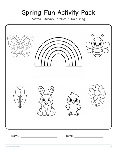 Spring Activity Pack: Maths & Literacy KS1
