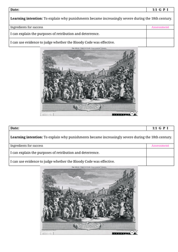 Year 6 History: Why Did Punishment Become So Severe in the 18th Century? The Bloody Code