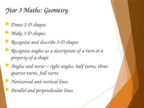 Year 3 Geometry Revision
