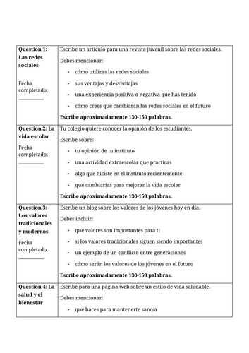 Near-native Spanish writing
