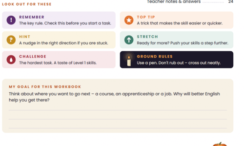 Functional Skills English- Halloween Workbook