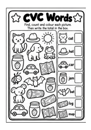 EYFS Count, Colour & Learn Activity Pack | 8 Printable Worksheets | Ages 3–5