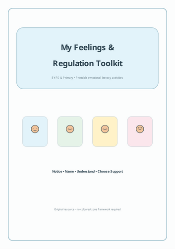 My Feelings & Regulation Toolkit