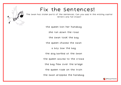 The Queen's Handbag - Missing Punctuation