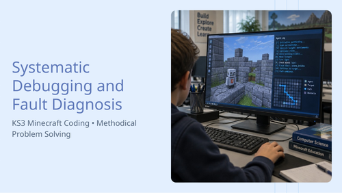KS3 Minecraft Education: Coding Lesson 9 Computer Science