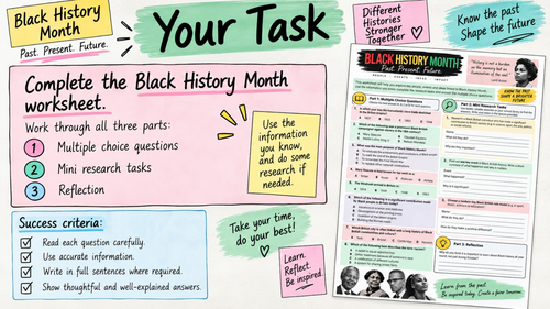 GCSE English Language Paper 2 – Black History Month: Questions 1 & 2