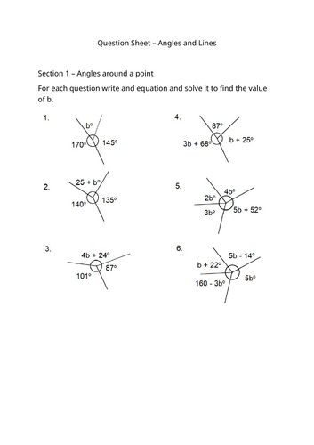 Angles Lines and Triangles