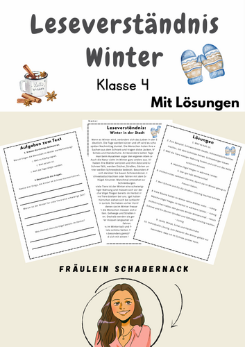 Leseverständnis Winter Klasse 4