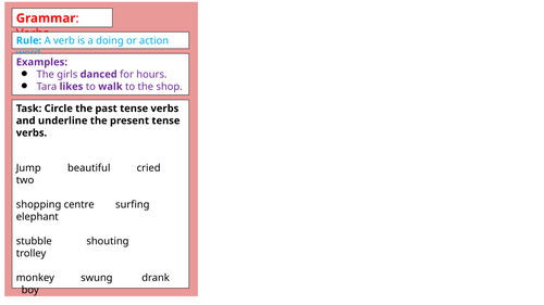KS3 and  KS4 Quick Grammar Busters