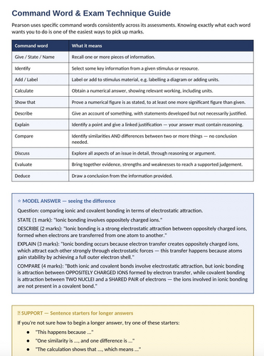 BTEC Level 3 Applied Science – Unit 1: Principles and Applications of Science I | 24p Workbook