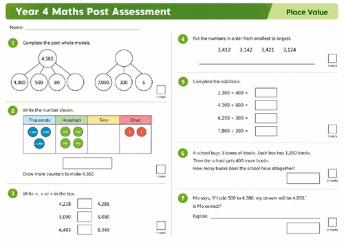 Year 4 place Value unit