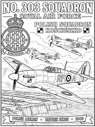 No. 303 Squadron RAF Poster