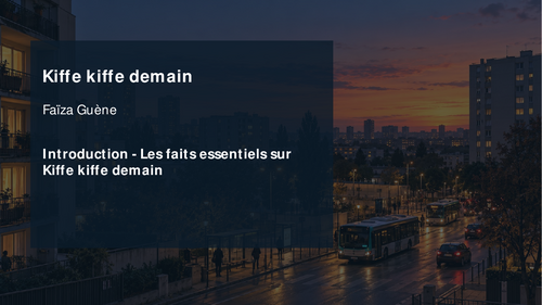 Kiffe kiffe demain – Faïza Guène – Introduction: Essential Facts