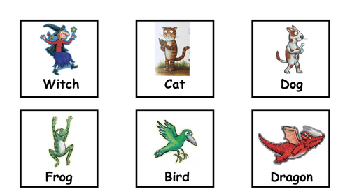 The Room on the Broom vocab cards
