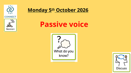 Passive voice-Passive Voice Lesson and Worksheets (Year 5/ 6 SPaG)