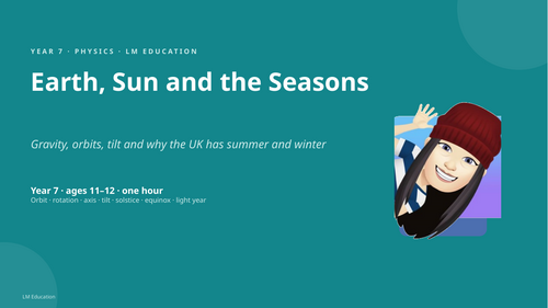 Earth, Sun and the Seasons | Year 7 Physics PowerPoint Lesson