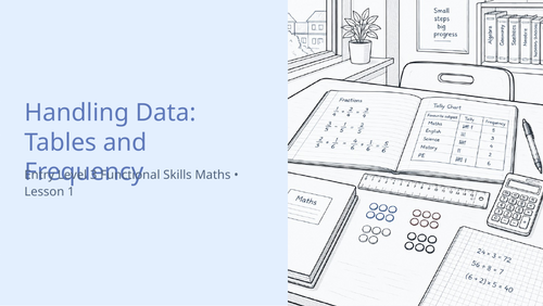 Entry Level 3 Functional Skills Maths: Handling Information and Data L1