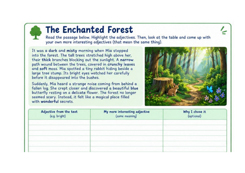 Adjective Hunt