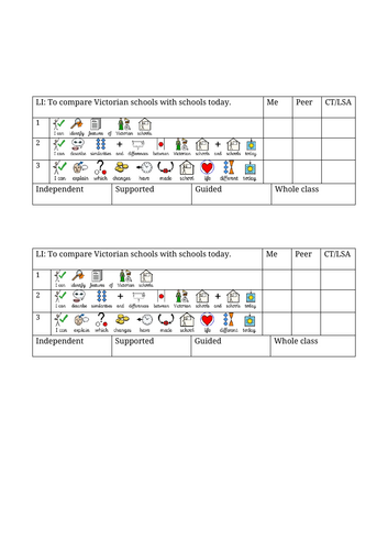 The Victorians Year 5/6 – Lesson 3: Victorian Schools Compared with Schools Today