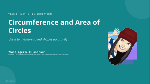 Circumference and Area of Circles | Year 8 Maths PowerPoint Lesson