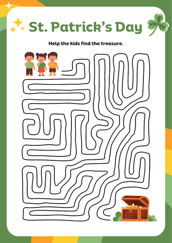 Saint Patrick's Day Maze Activity!