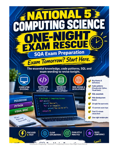 National 5 Computing One-Night Exam Rescue