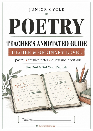 Junior Cycle Poetry: Teacher’s Annotated Guide & 10 Class Tests