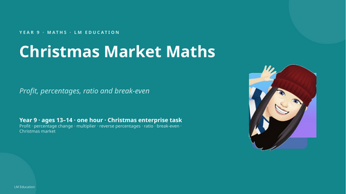 Christmas Market Maths: Profit | Year 9 Maths PowerPoint Lesson