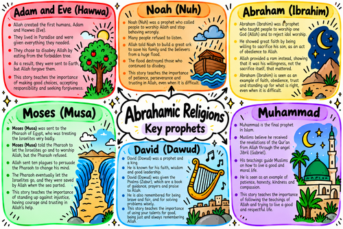Knowledge Organiser: Abrahamic Religions Key Prophets