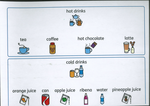 Cafe menu