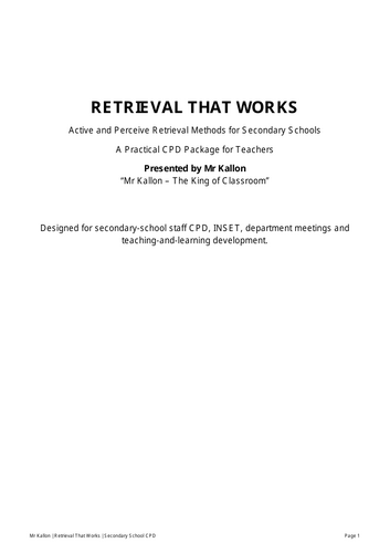 Retrieval That Works