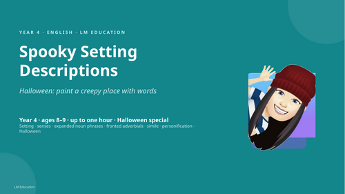 Spooky Setting Descriptions | Year 4 English PowerPoint Lesson