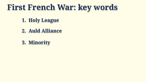 Y106 Early Tudors - Henry VIII - 3 Foreign Policy 1509-14